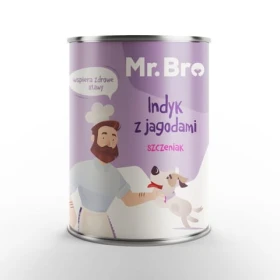 Mr. Bro - Indyk z Jagodami dla szczeniąt 