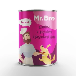 Mr. Bro - Konina z jabłkiem i jagodami goji 400g