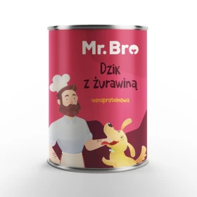 Mr. Bro - Dzik z żurawiną 400g